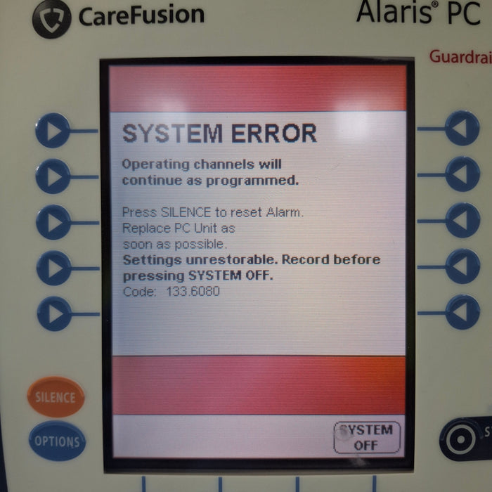 CareFusion Alaris 8015 Small Screen POC Infusion Pump