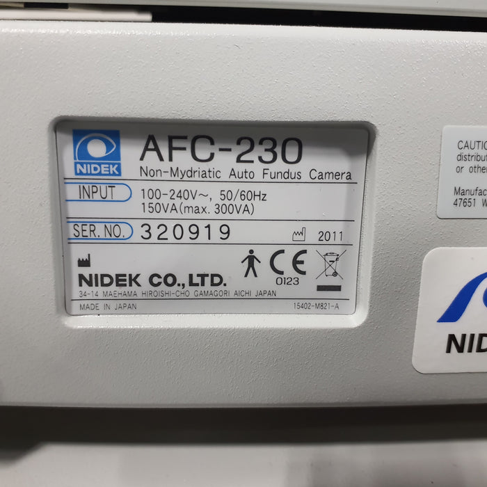 Nidek AFC-230 Auto Fundus Camera