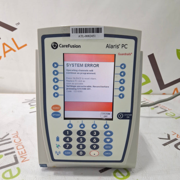 CareFusion Alaris 8015 Small Screen POC Infusion Pump