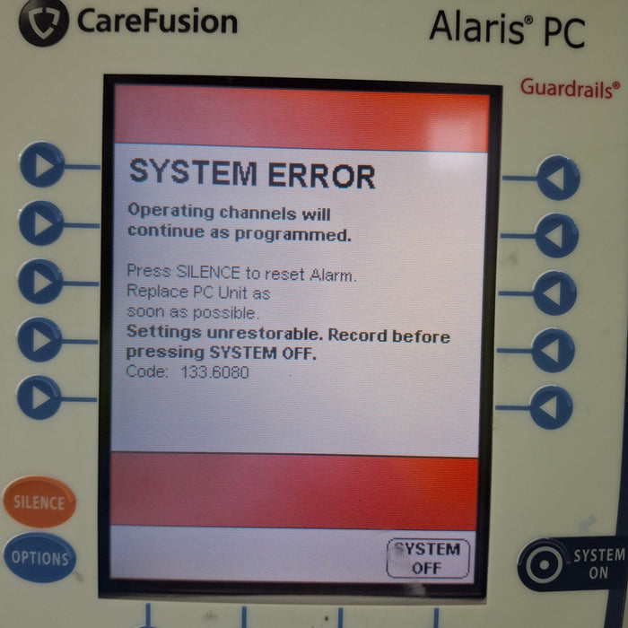 CareFusion Alaris 8015 Small Screen POC Infusion Pump