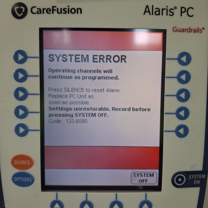 CareFusion Alaris 8015 Small Screen POC Infusion Pump