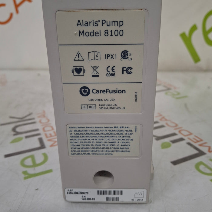 CareFusion Alaris 8100 LVP Infusion Pump Module