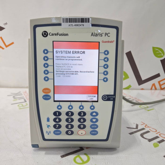 CareFusion Alaris 8015 Small Screen POC Infusion Pump