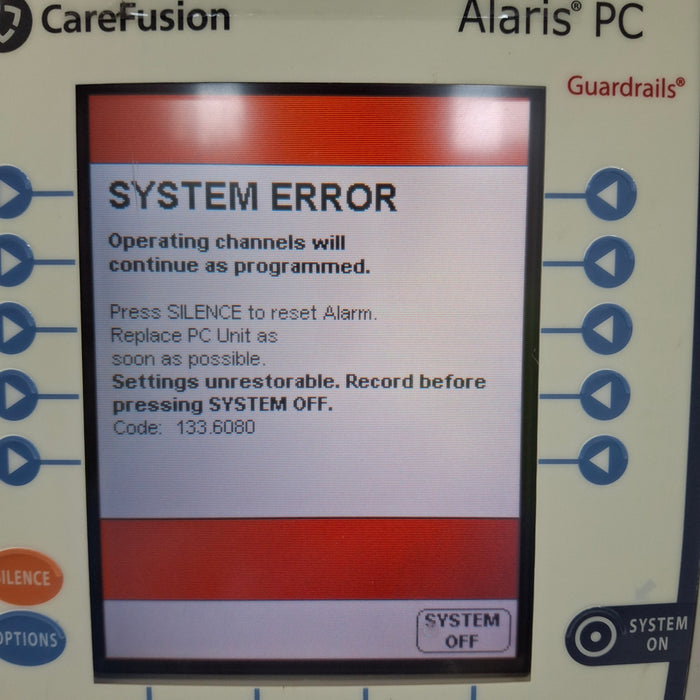 CareFusion Alaris 8015 Small Screen POC Infusion Pump