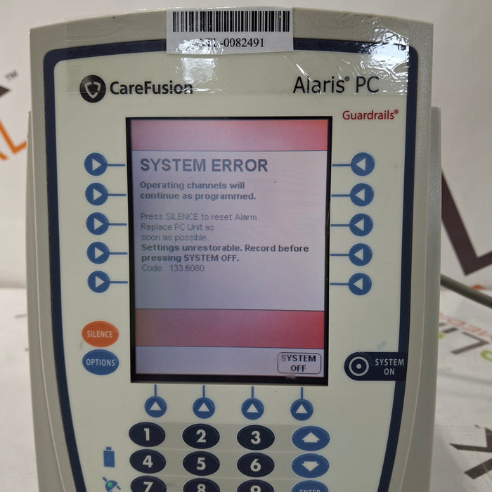 CareFusion Alaris 8015 Small Screen POC Infusion Pump