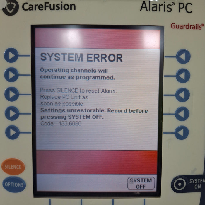 CareFusion Alaris 8015 Small Screen POC Infusion Pump