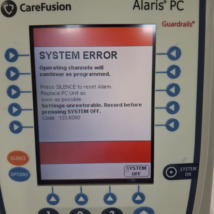 CareFusion Alaris 8015 Small Screen POC Infusion Pump