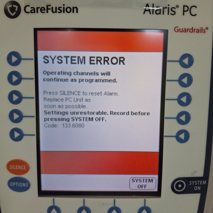 CareFusion Alaris 8015 Small Screen POC Infusion Pump