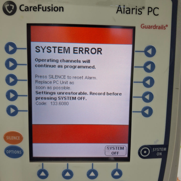 CareFusion Alaris 8015 Small Screen POC Infusion Pump