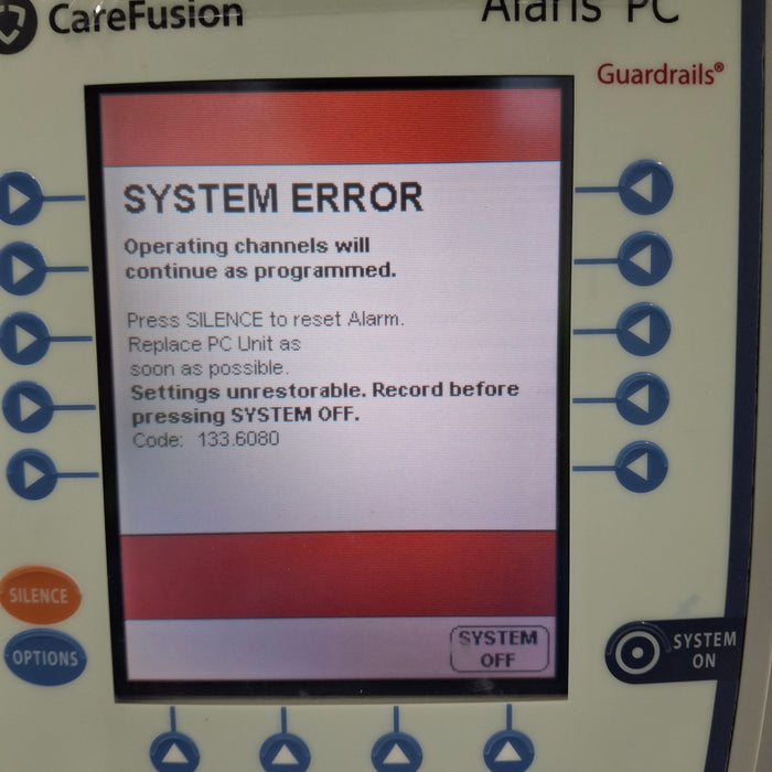 CareFusion Alaris 8015 Small Screen POC Infusion Pump