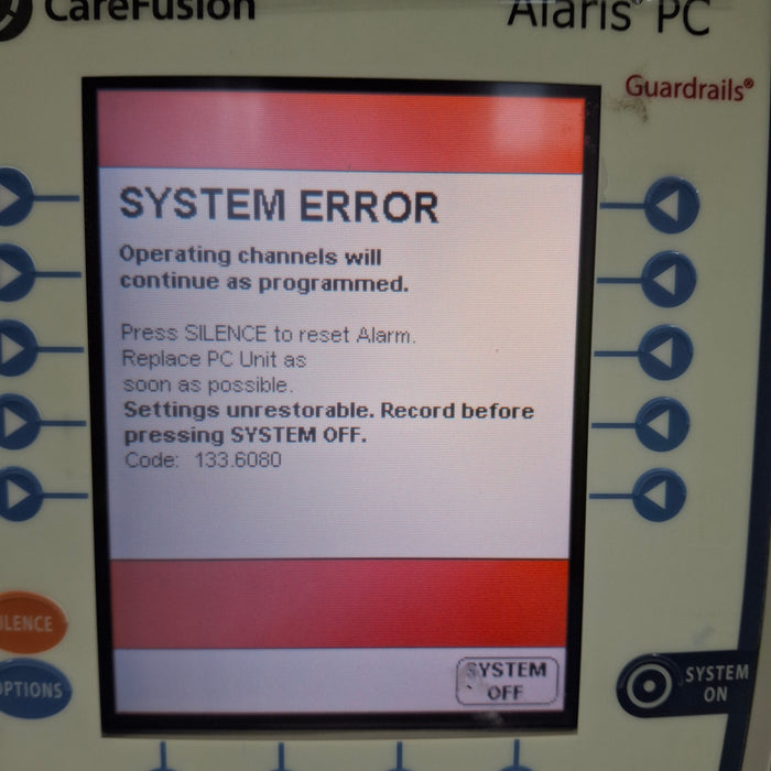 CareFusion Alaris 8015 Small Screen POC Infusion Pump