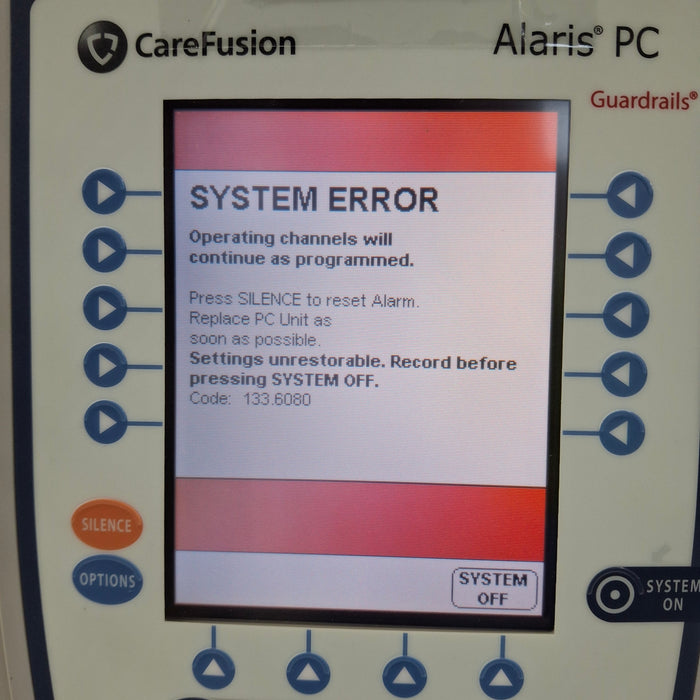 CareFusion Alaris 8015 Small Screen POC Infusion Pump