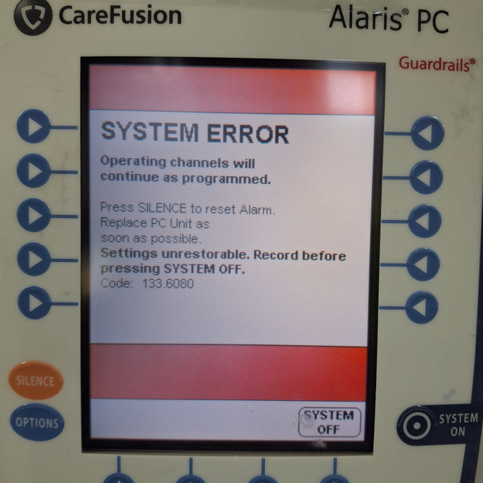 CareFusion Alaris 8015 Small Screen POC Infusion Pump