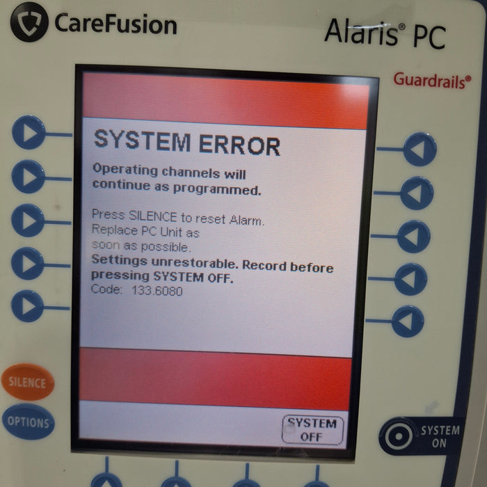 CareFusion Alaris 8015 Small Screen POC Infusion Pump