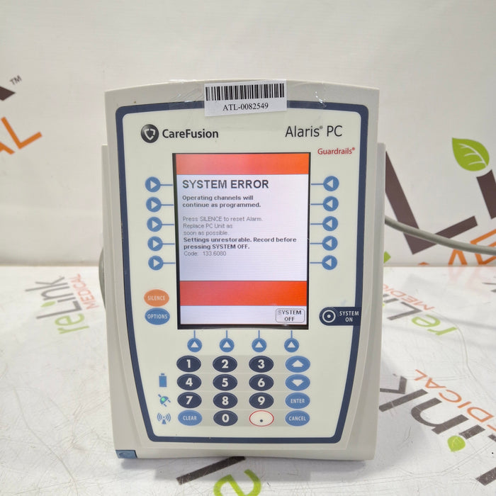 CareFusion Alaris 8015 Small Screen POC Infusion Pump