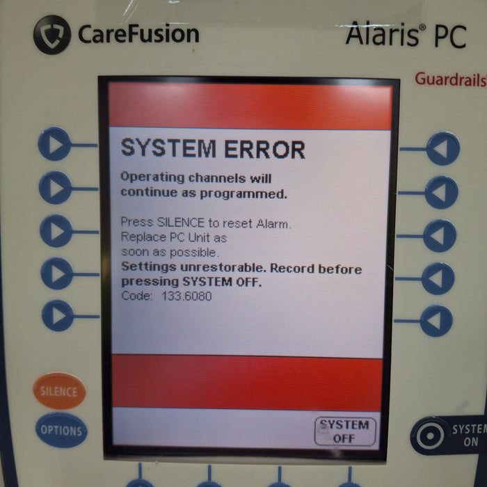 CareFusion Alaris 8015 Small Screen POC Infusion Pump