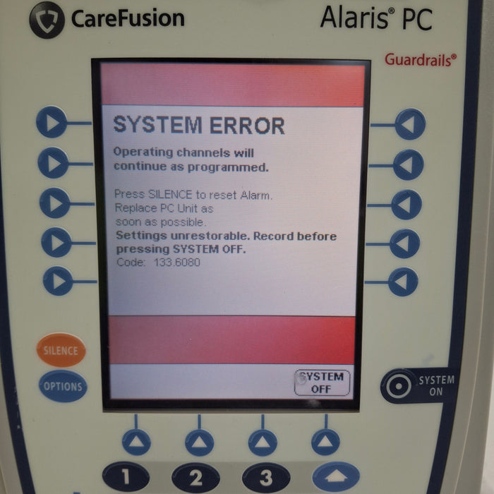 CareFusion Alaris 8015 Small Screen POC Infusion Pump