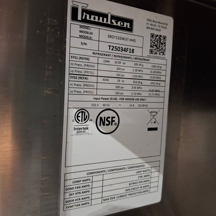 Traulsen SRDT132WUT-HHS Commercial Refrigerator