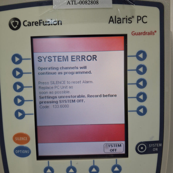 CareFusion Alaris 8015 Small Screen POC Infusion Pump