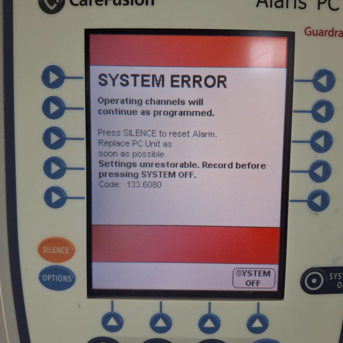 CareFusion Alaris 8015 Small Screen POC Infusion Pump