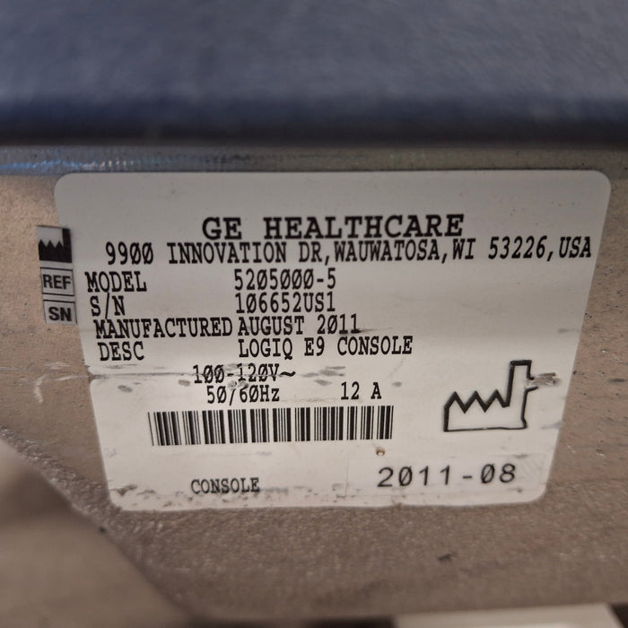 GE Healthcare Logiq E9 Ultrasound