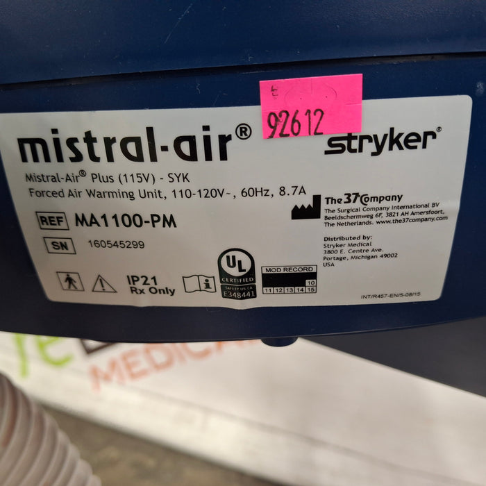 Stryker Mistral-Air Forced Air Warming System