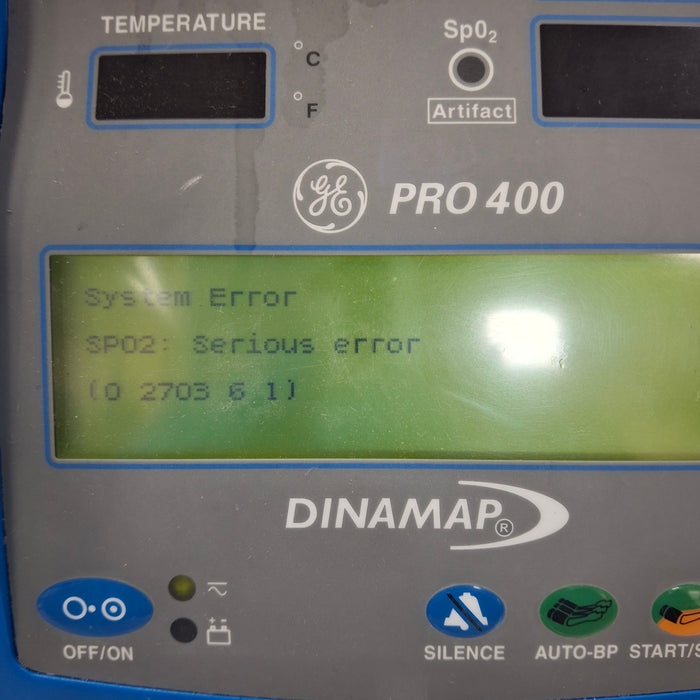 GE Healthcare Dinamap Pro 400 Vital Signs Monitor