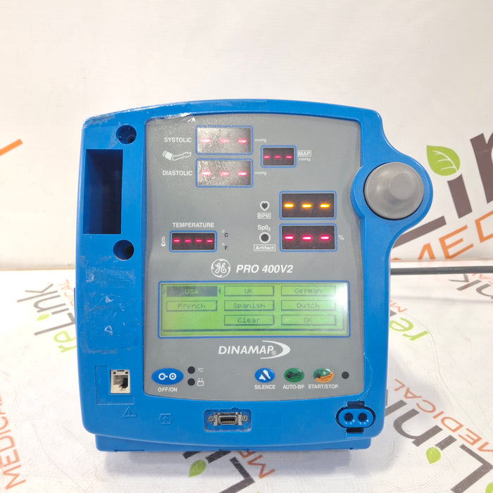 GE Healthcare Dinamap Pro 400V2 Vital Signs Monitor