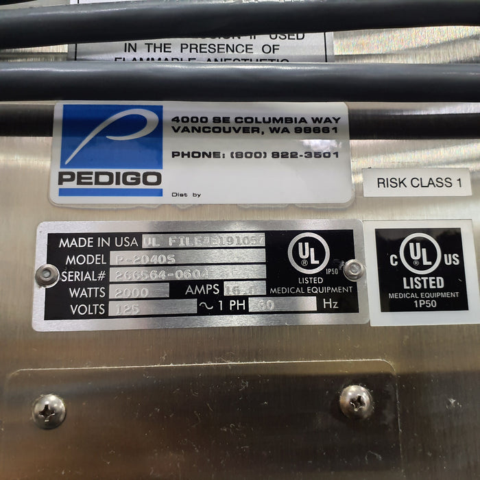 Pedigo Products, Inc. P-2040S Warming Cabinet