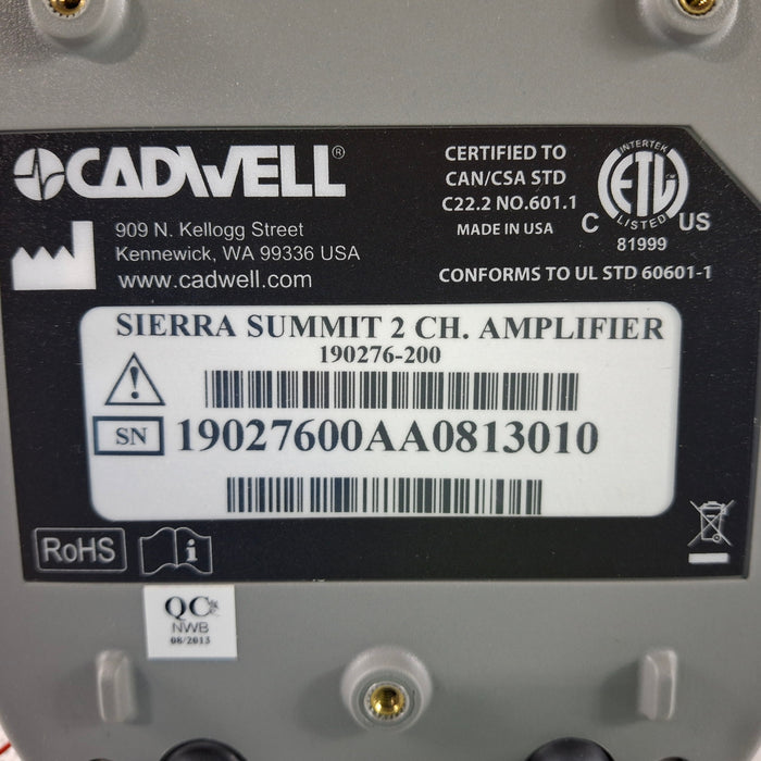Cadwell Laboratories Inc. Sierra Summit EMG System
