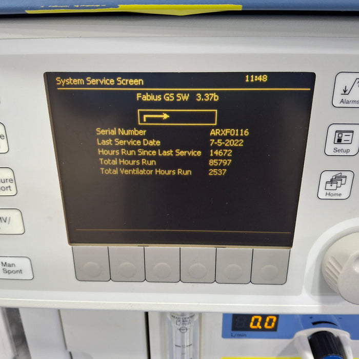 Draeger Medical Fabius GS Anesthesia Machine