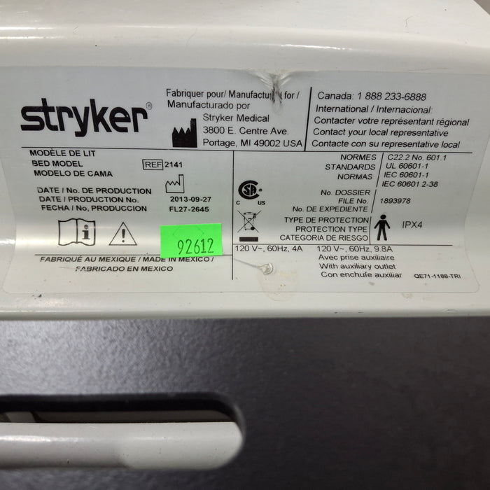 Stryker InTouch 2141 Critical Care Hospital Bed