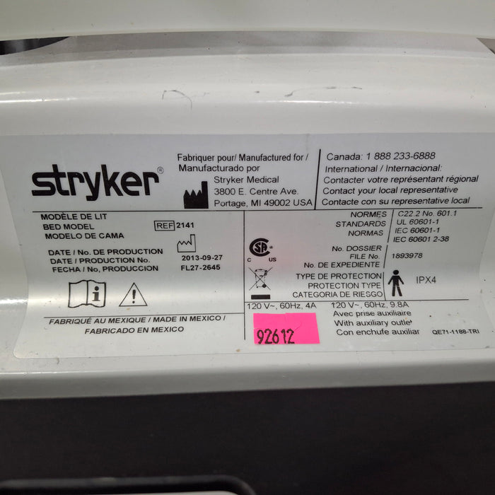 Stryker InTouch 2141 Critical Care Hospital Bed