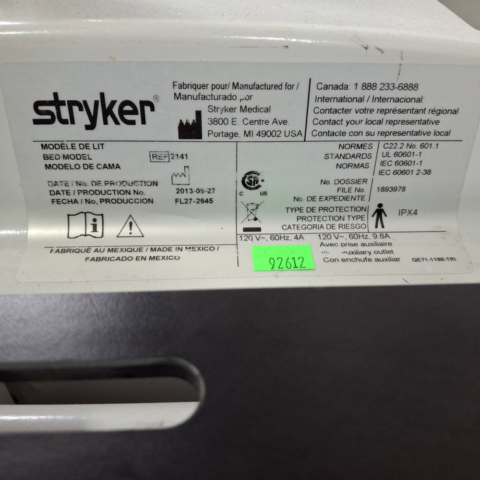 Stryker InTouch 2141 Critical Care Hospital Bed