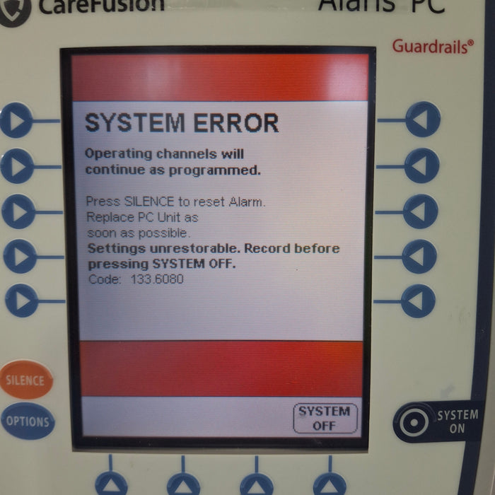 CareFusion Alaris 8015 Small Screen POC Infusion Pump