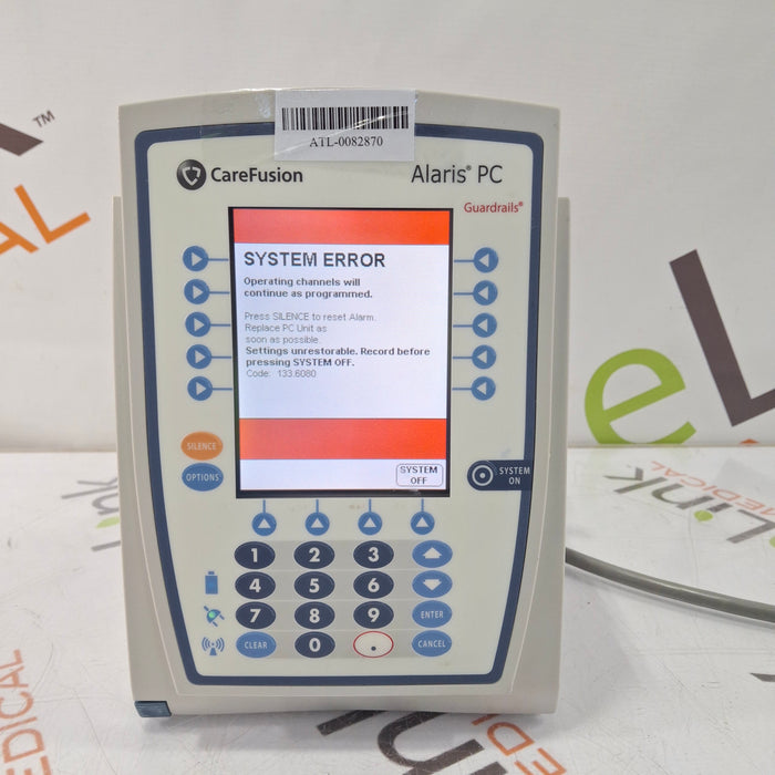 CareFusion Alaris 8015 Small Screen POC Infusion Pump