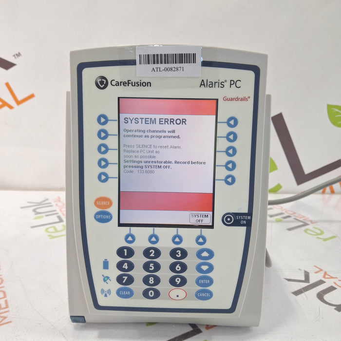 CareFusion Alaris 8015 Small Screen POC Infusion Pump