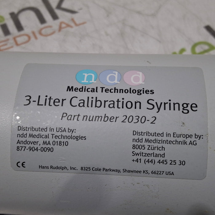 Hans Rudolph Inc. Hans Rudolph Inc. 5570 Spirometer Calibration Syringe Surgical Equipment reLink Medical