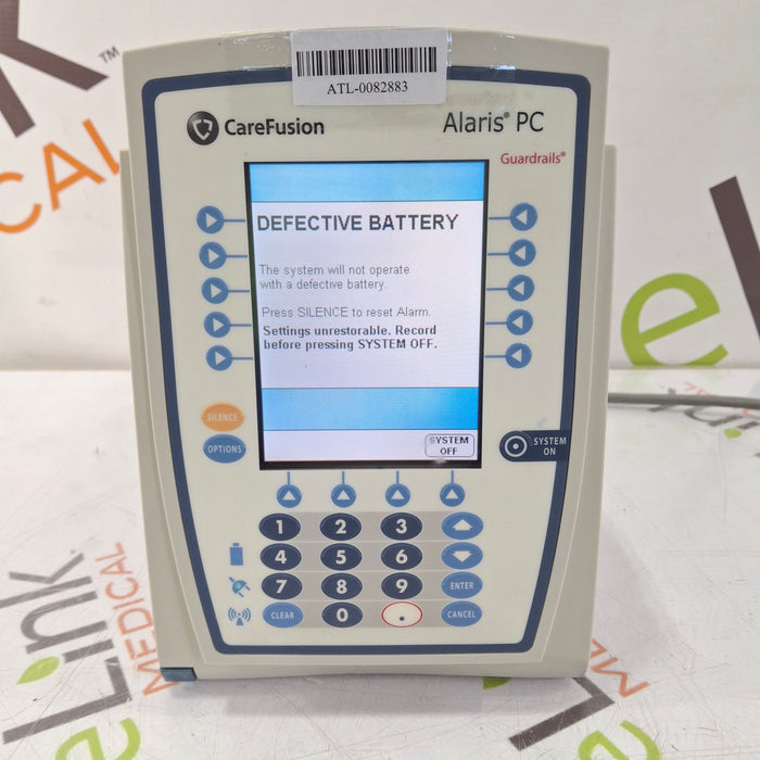 CareFusion Alaris 8015 Small Screen POC Infusion Pump