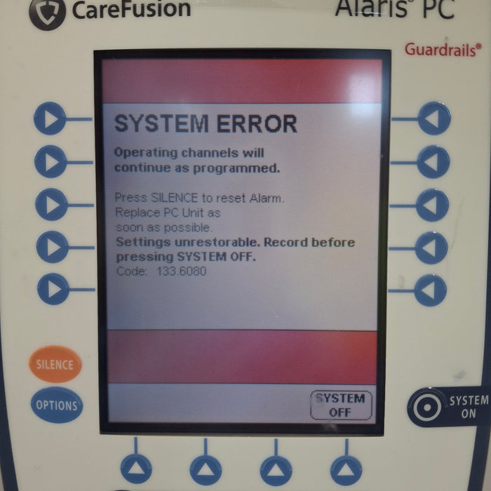 CareFusion Alaris 8015 Small Screen POC Infusion Pump