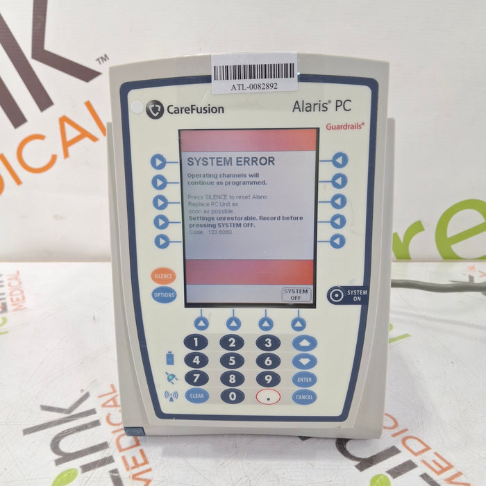 CareFusion Alaris 8015 Small Screen POC Infusion Pump