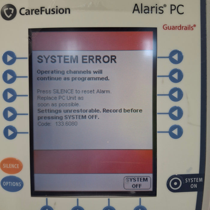 CareFusion Alaris 8015 Small Screen POC Infusion Pump