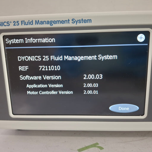 Smith & Nephew Smith & Nephew Dyonics 25 Fluid Management System Control Unit Rigid Endoscopy reLink Medical