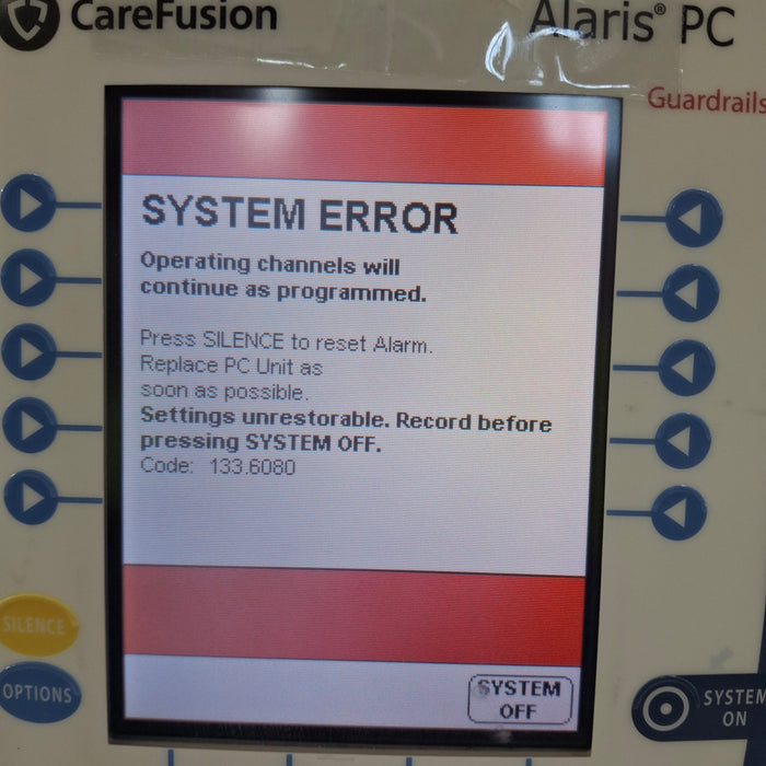 CareFusion Alaris 8015 Small Screen POC Infusion Pump