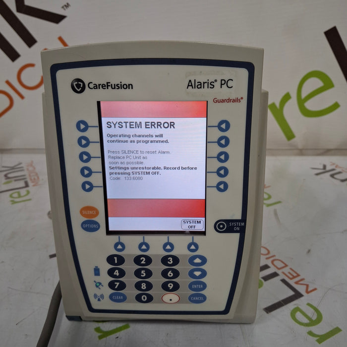 CareFusion Alaris 8015 Small Screen POC Infusion Pump