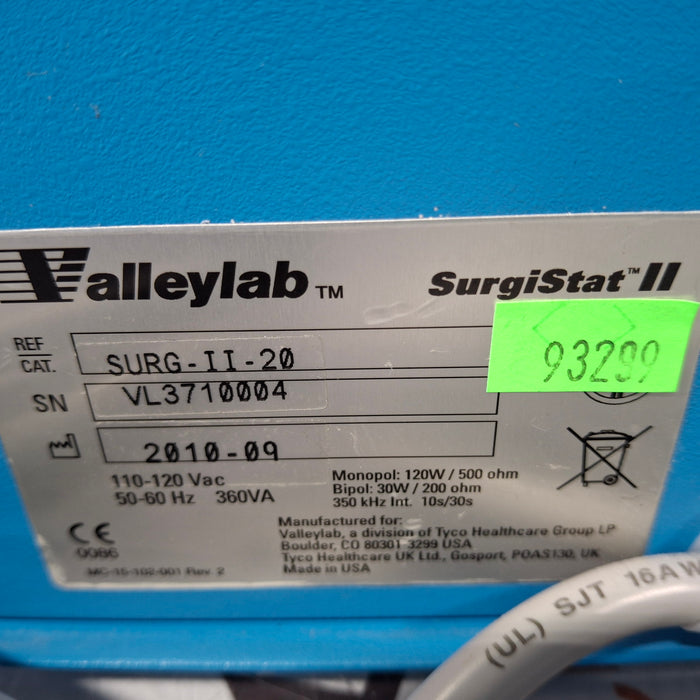 Covidien Valleylab Surgistat II Electrosurgical Unit