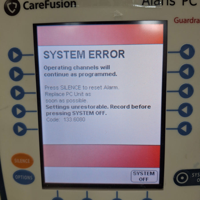 CareFusion Alaris 8015 Small Screen POC Infusion Pump