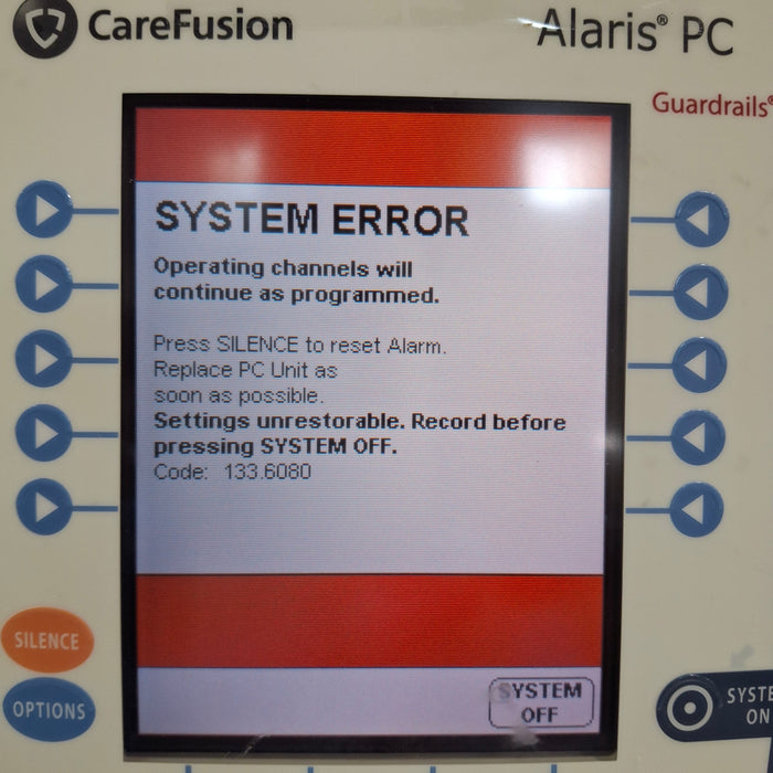 CareFusion Alaris 8015 Small Screen POC Infusion Pump