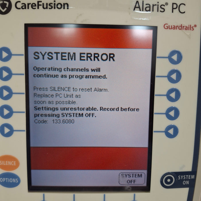 CareFusion Alaris 8015 Small Screen POC Infusion Pump