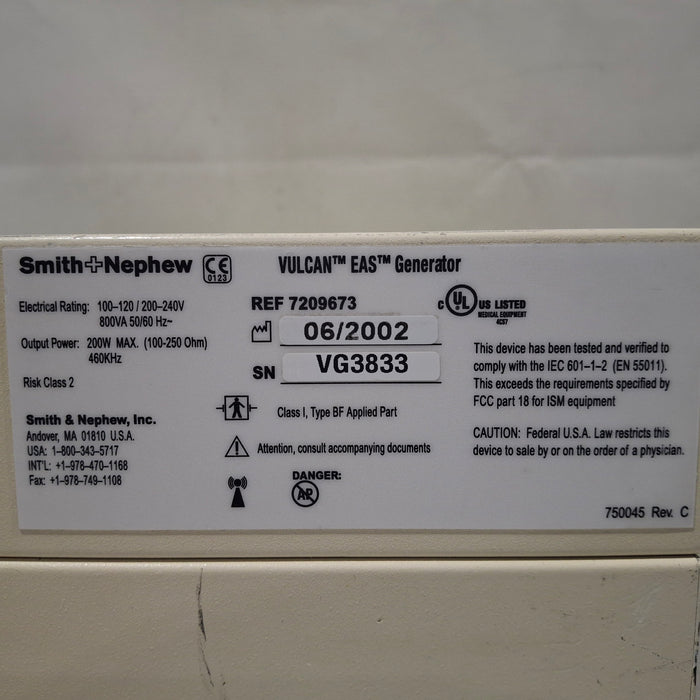 Smith & Nephew Vulcan EAS ElectroThermal Anthroscopy System